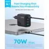 Зарядное устройство Anker 3xUSB-C PD3.0 + 1xUSB 70W black (A121CG11) изображение 2