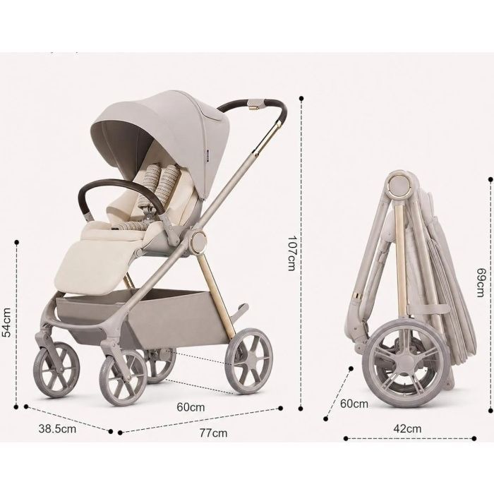 Коляска Kidilo 2в1 Haolaifu H3 Beige бежева (692870766409) (1195569) зображення 10