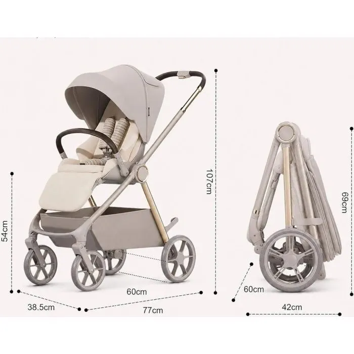 Коляска Kidilo 2в1 Haolaifu H3 Grey сіра (6928270766416) (1195570) изображение 11