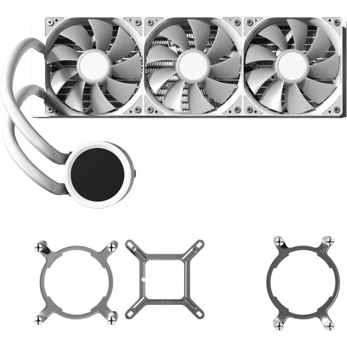Система жидкостного охлаждения AeroCool Abyss L360R Digi White (ACLA-AD36117.21) изображение 4