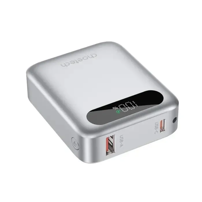 Батарея універсальна Choetech 10000mA, 22.5W, PD, QC, silver (B860-CCSL) зображення 2