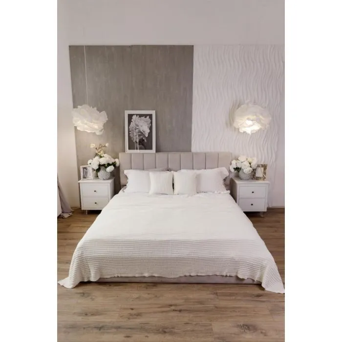 Плед Прованс COTTON молочний 120 х 200 см (039526)