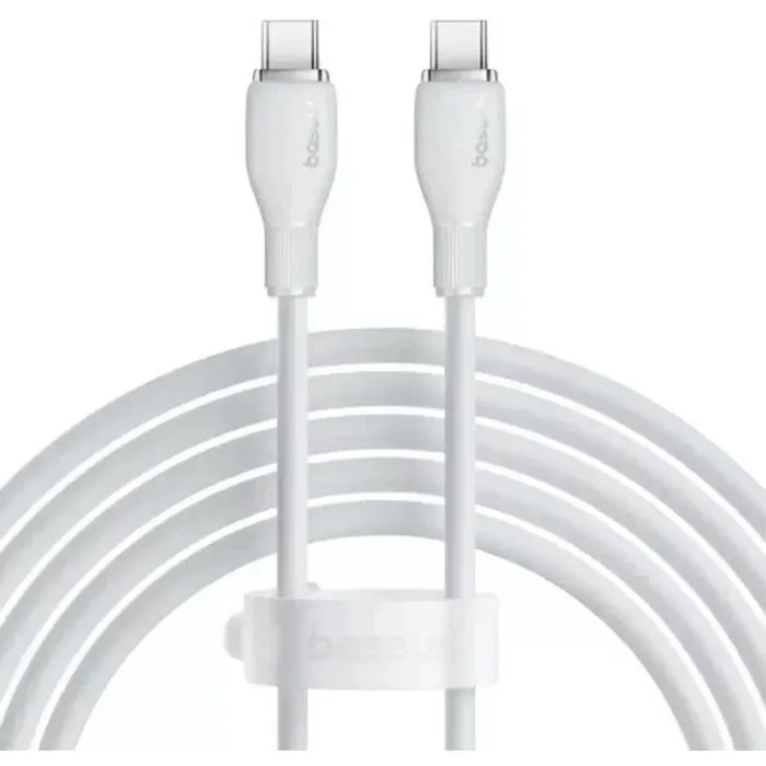 Дата кабель USB-C to USB-C 1.0m 100W white Baseus (P10373000211-00) изображение 2