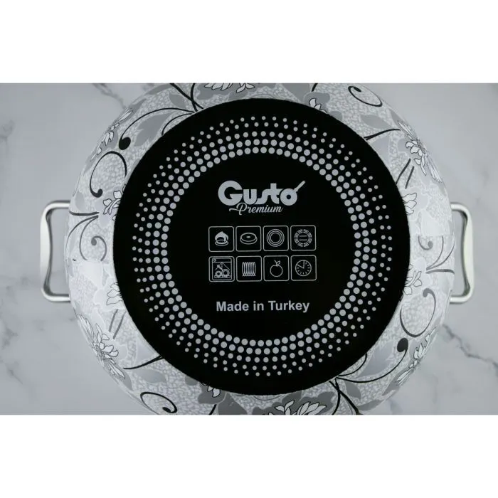 Кастрюля Gusto Мережка Premium 5,7 л (GT-T-224-С) изображение 2
