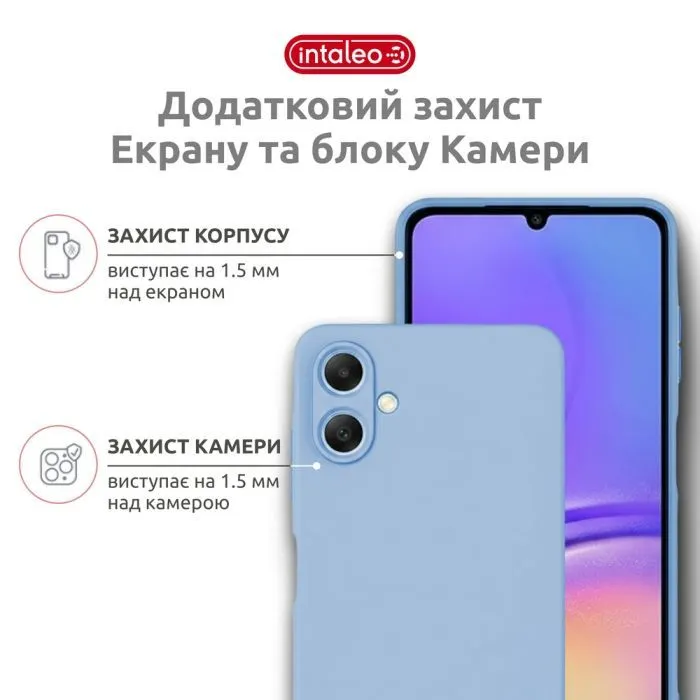 Чохол до мобільного телефона Intaleo SoftShell Samsung A07 Light Blue (1283126631238) зображення 3