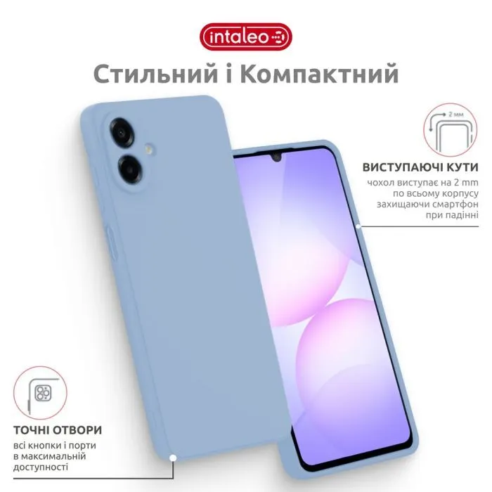 Чохол до мобільного телефона Intaleo SoftShell Samsung A07 Light Blue (1283126631238) зображення 4