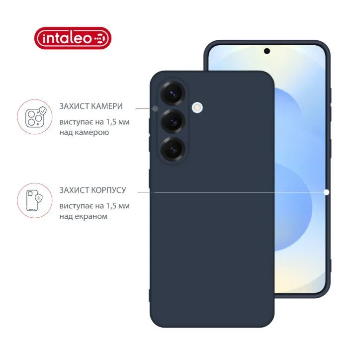 Чохол до мобільного телефона Intaleo Silicone Samsung Galaxy A36 Dark Blue (1283126640285) зображення 3