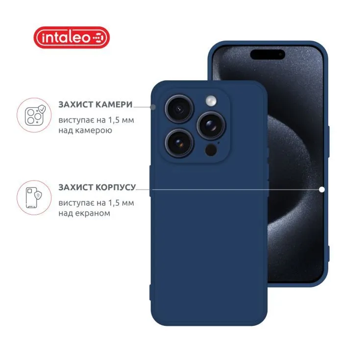 Чохол до мобільного телефона Intaleo SoftShell Apple iPhone 16 Pro Blue (1283126609275) зображення 3