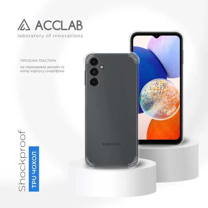 Чохол до мобільного телефона ACCLAB ShockProof Samsung Galaxy A14 5G Transparent (1283126566387) зображення 4