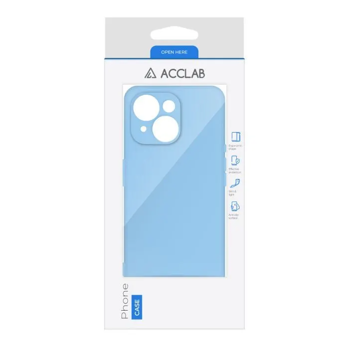 Чохол до мобільного телефона ACCLAB SoftShell Apple iPhone 15 Light Blue (1283126586354) зображення 2