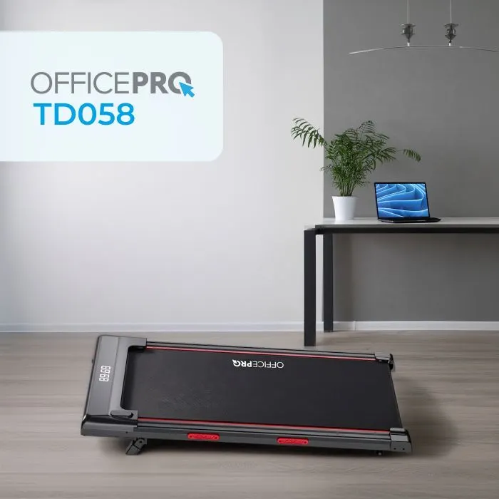 Бігова доріжка OfficePro TD058 1.5 HP 1-6 км/год 90 кг (TD058) зображення 3