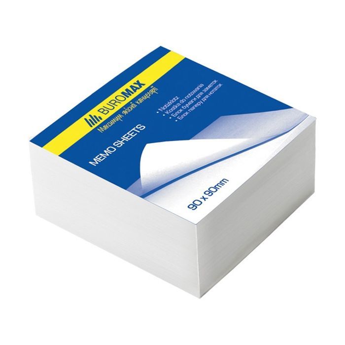 Папір для нотаток Buromax White 80х80х50мм, glued (BM.2204)