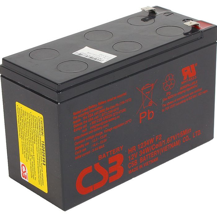 Батарея к ИБП 12В 9Ач CSB (HR1234WF2) изображение 2