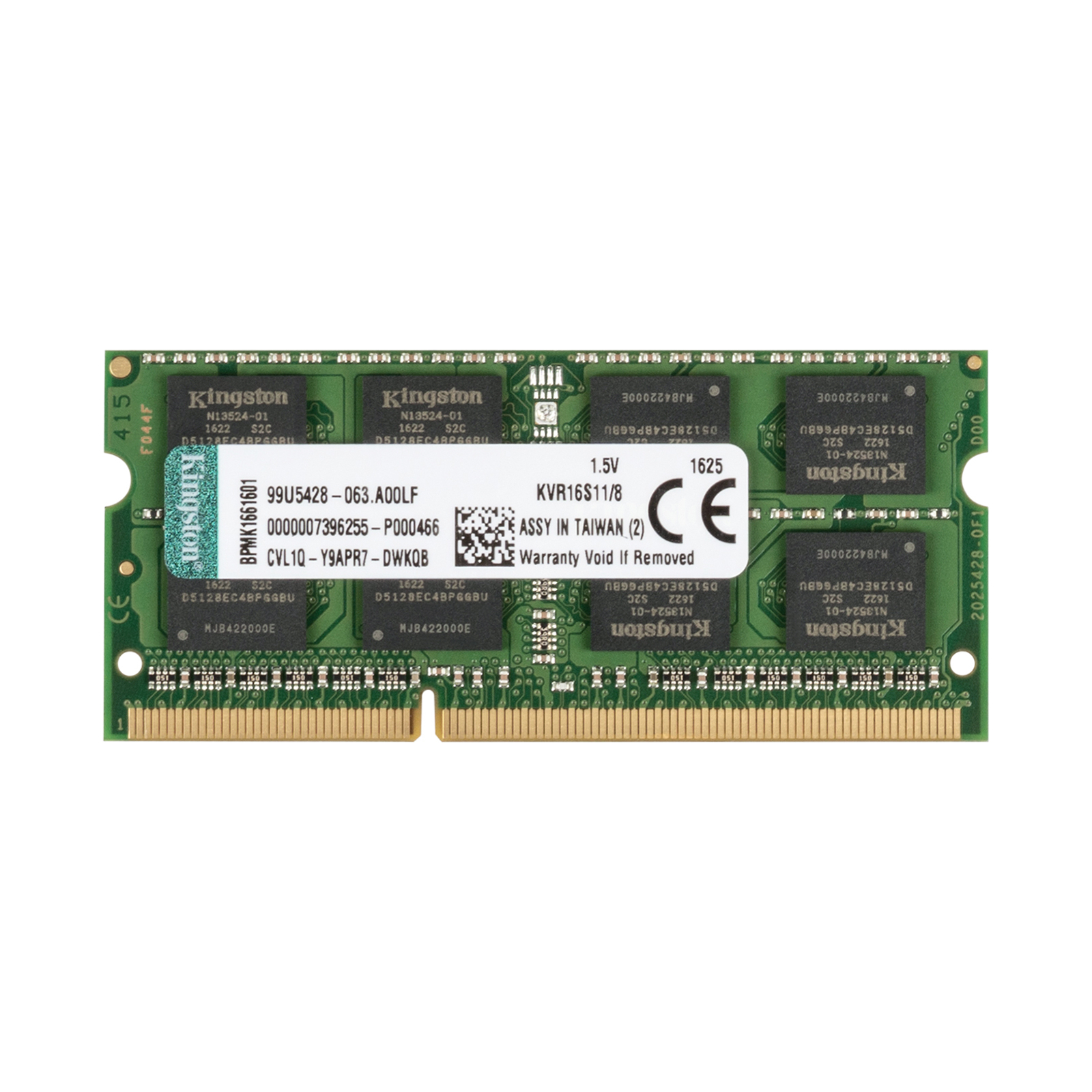 Модуль памяти для ноутбука SoDIMM DDR3 8GB 1600 MHz Kingston (KVR16S11/8)