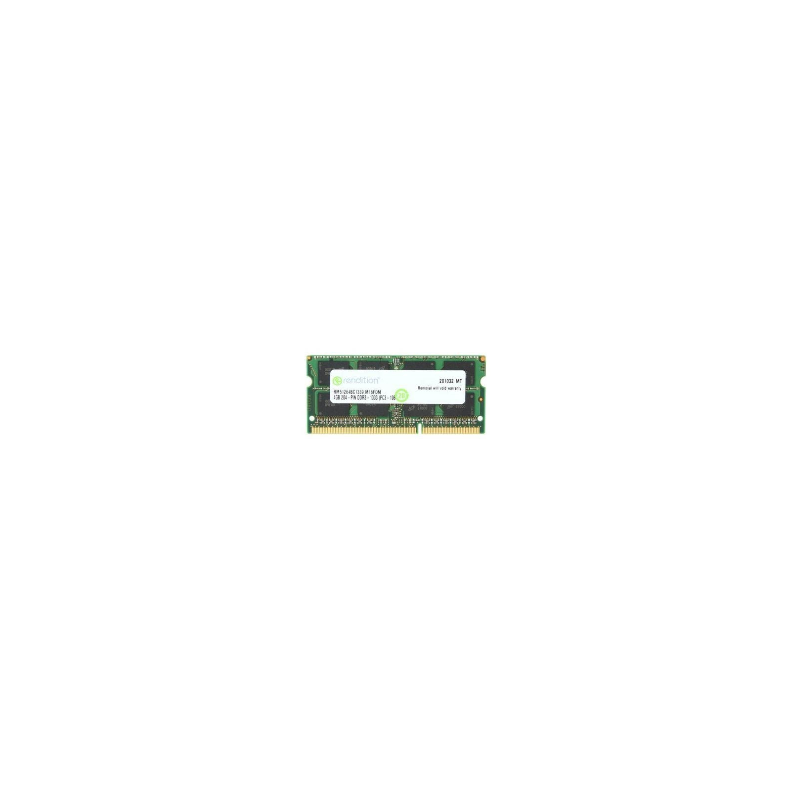 Модуль памяти для ноутбука SoDIMM DDR3 4GB 1333 MHz Micron (RM51264BC1339)