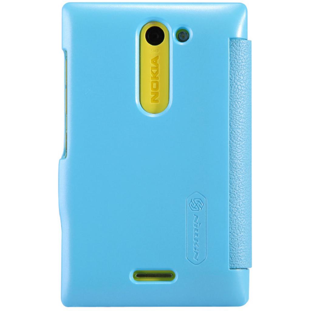 Чехол для мобильного телефона Nillkin для Nokia 502 /Fresh/ Leather/Blue (6120394) изображение 2