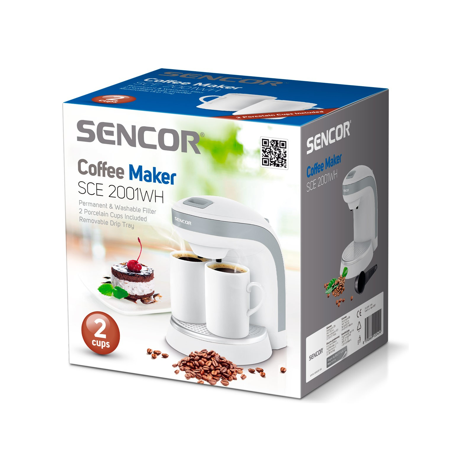 Крапельна кавоварка Sencor SCE 2001 WH (SCE2001WH) зображення 3