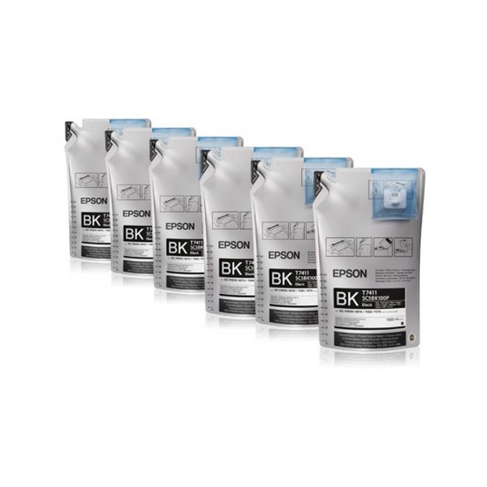 Контейнер с чернилами Epson SC-B6000/B7000 Black (1Lx6packs) (C13T773140)
