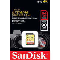 Карта памяти SanDisk Extreme SDXC 64GB Class 10 UHS-I U3 (SDSDXNE-064G-GNCIN) изображение 2