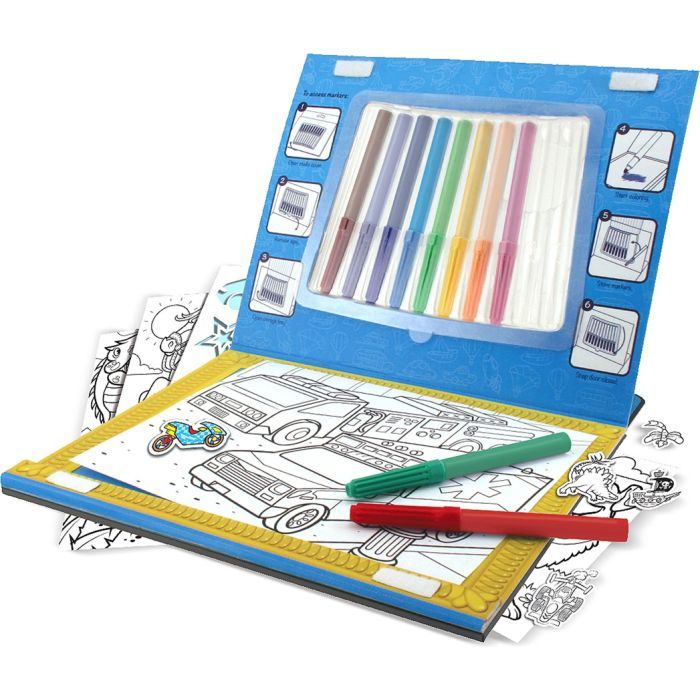 Набор для творчества Melissa&Doug Раскраска, наклейка, трафарет (MD5240) изображение 2