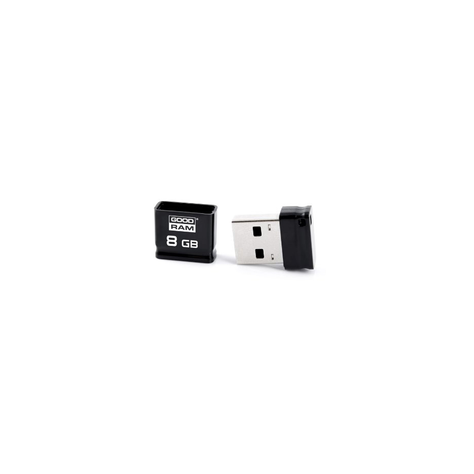 USB флеш накопичувач Goodram 8GB Piccolo Black USB 2.0 (UPI2-0080K0R11) зображення 2