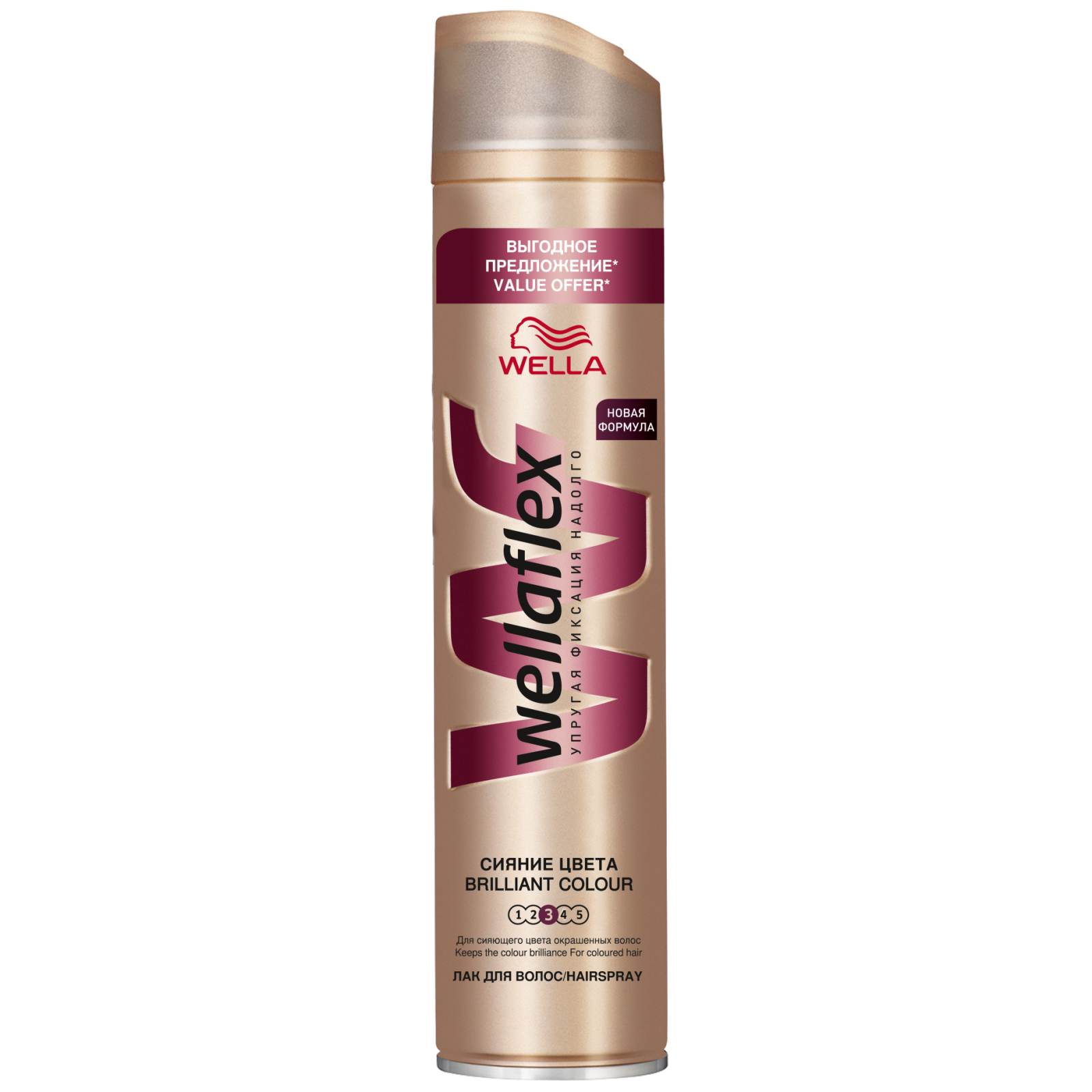 Лак для волос WellaFlex Сияние цвета Сильная фиксация 400 мл (4015600326593)