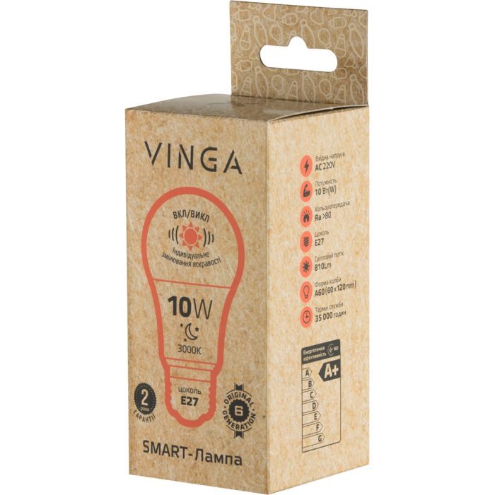 Лампочка Vinga VL-A60E27-103L-CVD зображення 4