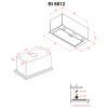 Витяжка кухонна Perfelli BI 6812 W LED зображення 7
