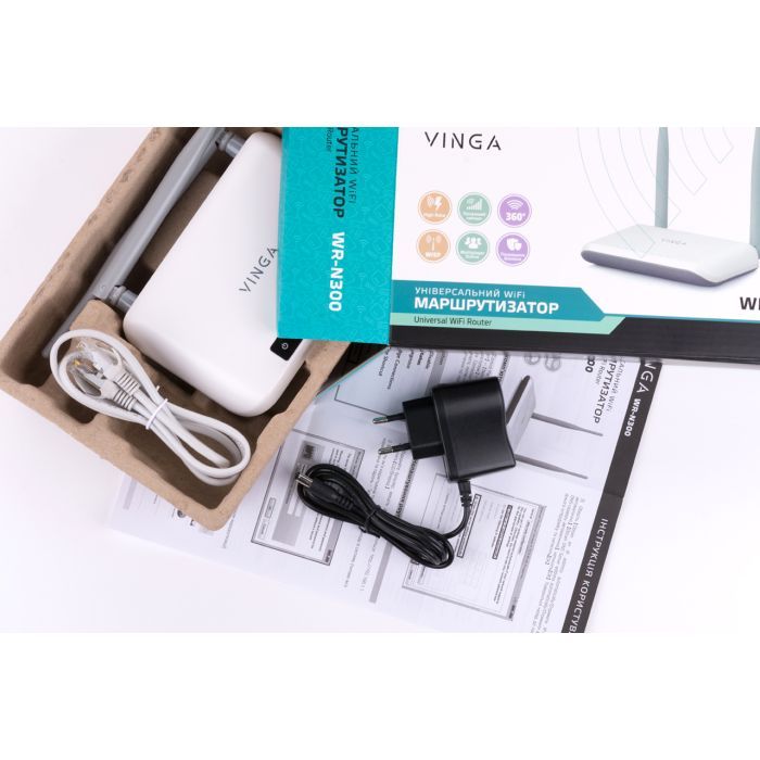 Маршрутизатор Vinga WR-N300 зображення 3