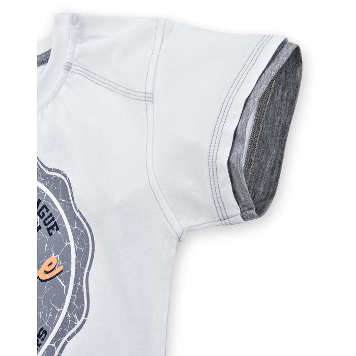 Футболка дитяча E&H "College" (4678-140B-white) зображення 3