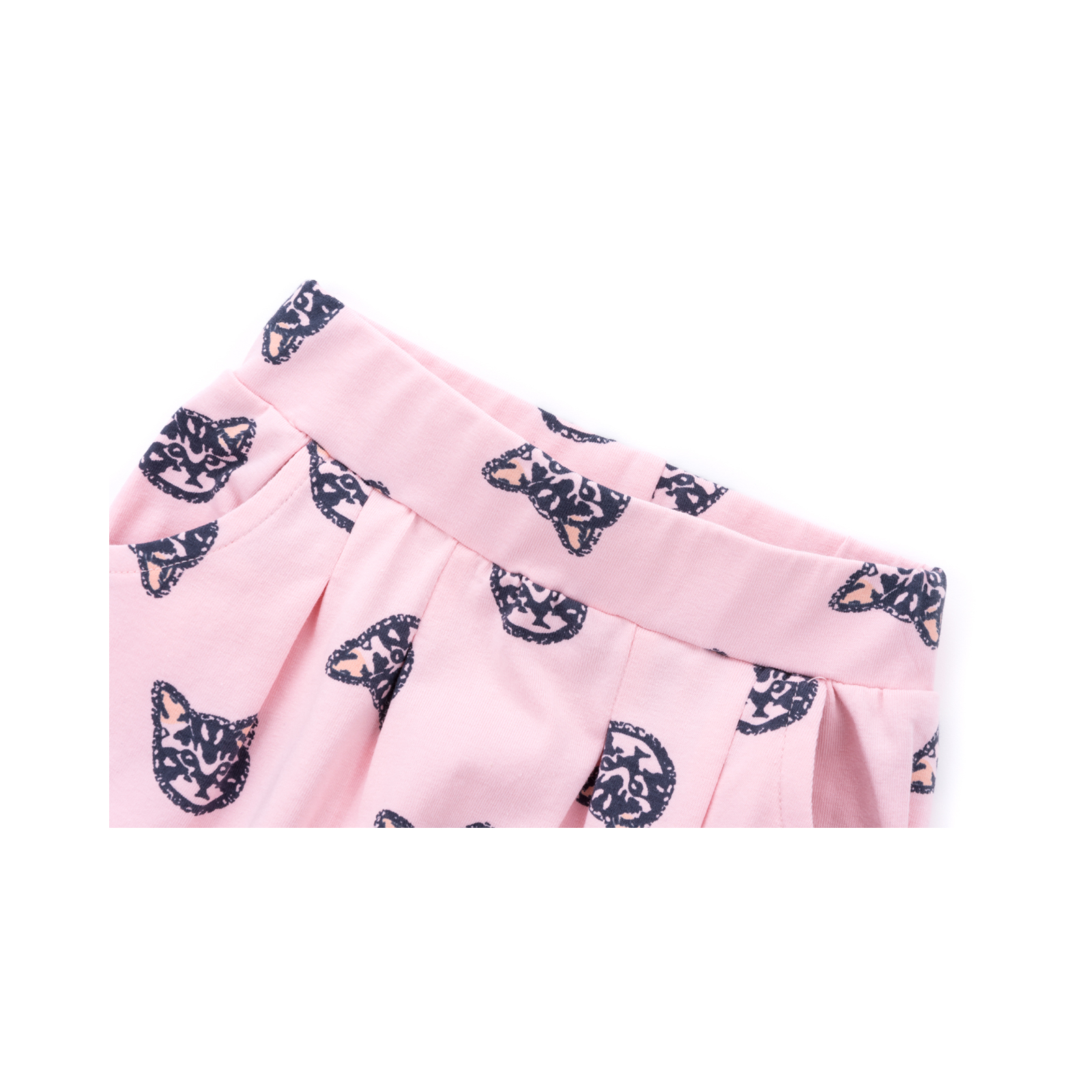 Набор детской одежды Breeze футболка с котиком и штанишки с кармашками (8983-86G-cream) изображение 7