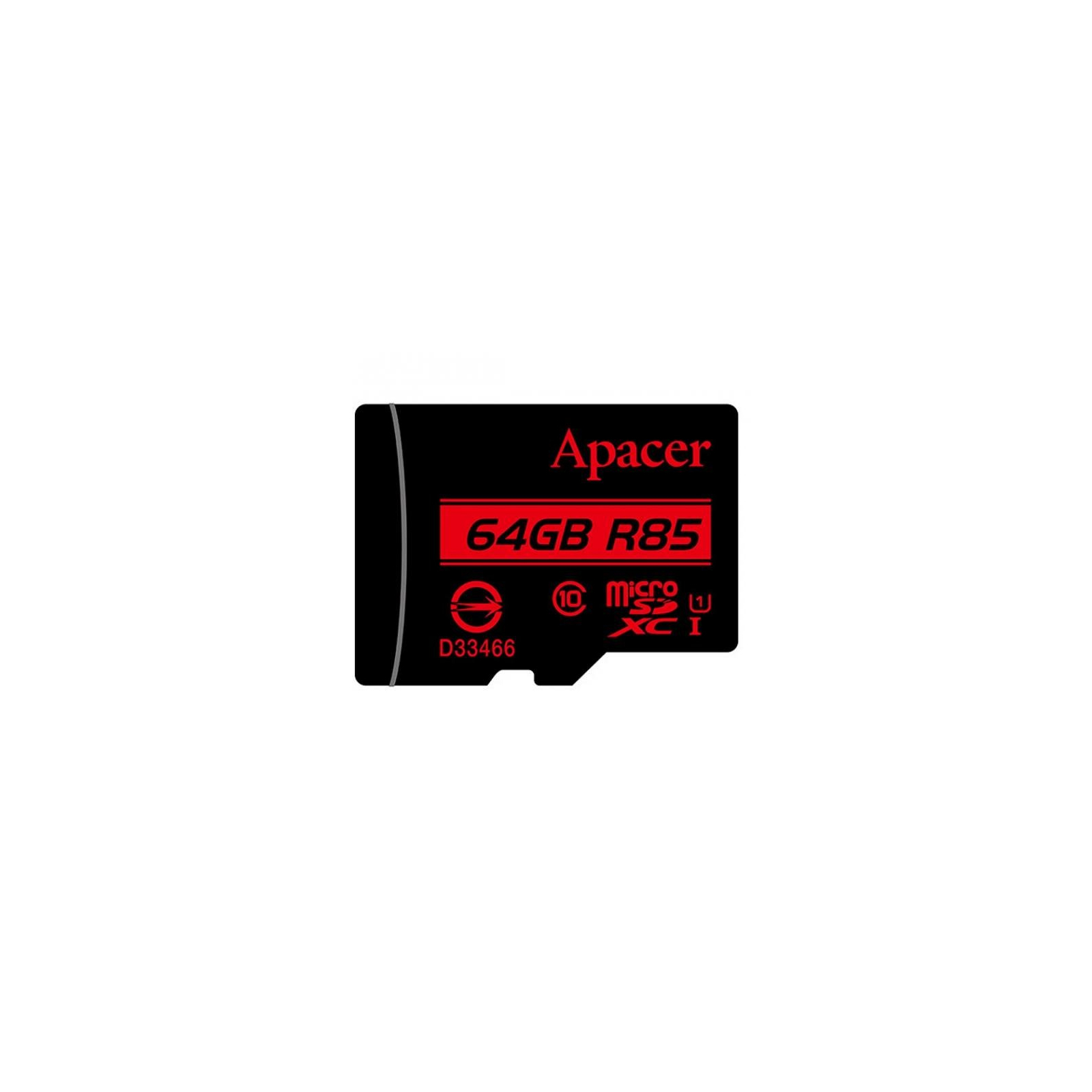 Карта пам'яті Apacer 64GB microSDXC class 10 UHS-I U1 (AP64GMCSX10U5-R) зображення 2