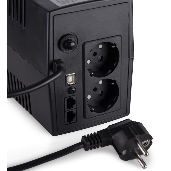 Пристрій безперебійного живлення Vinga LCD 600VA plastic case with USB (VPC-600PU) зображення 10
