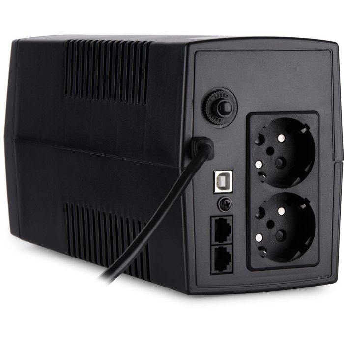 Пристрій безперебійного живлення Vinga LCD 600VA plastic case with USB (VPC-600PU) зображення 5