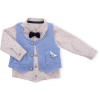 Набір дитячого одягу Necix's трійка з жилетом (9082-9B-blue) зображення 2
