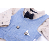Набор детской одежды Necix's тройка с жилетом (9082-9B-blue) изображение 8