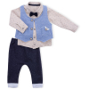 Набор детской одежды Necix's тройка с жилетом (9082-9B-blue)
