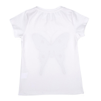 Футболка детская Breeze с бабочкой из пайеток (11055-134G-cream) изображение 2