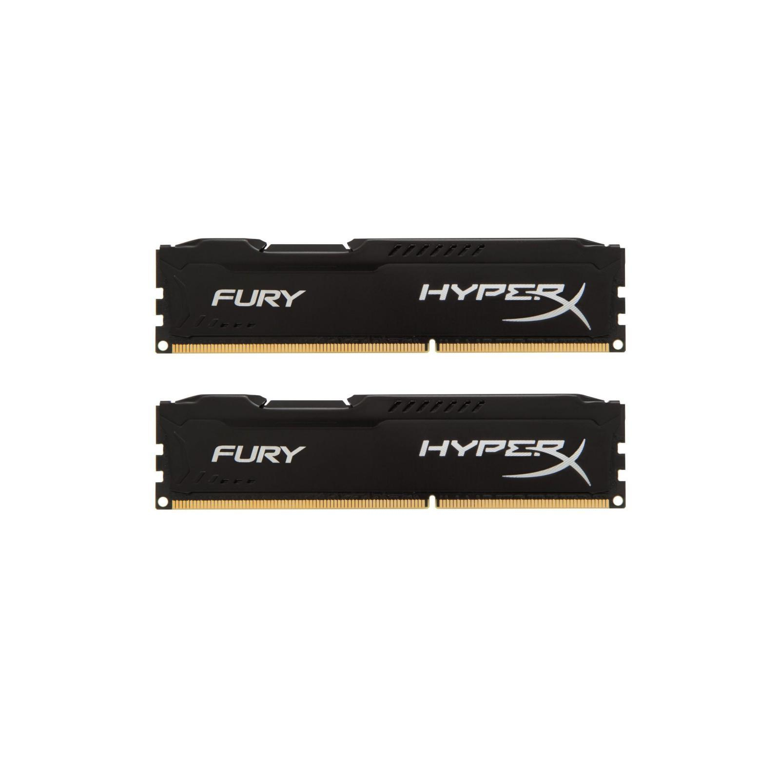 Модуль пам'яті для комп'ютера DDR4 16GB (2x8GB) 3200 MHz HyperX FURY Black Kingston Fury (ex.HyperX) (HX432C18FB2K2/16)