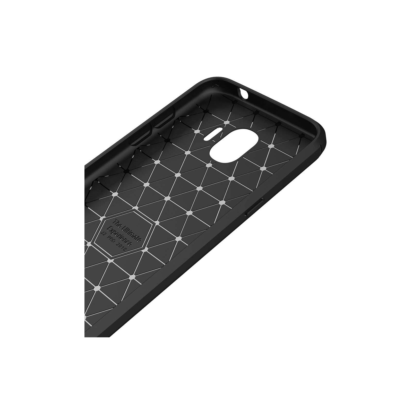 Чехол для мобильного телефона Laudtec для Samsung J2 2018/J250 Carbon Fiber (Black) (LT-J250F) изображение 7