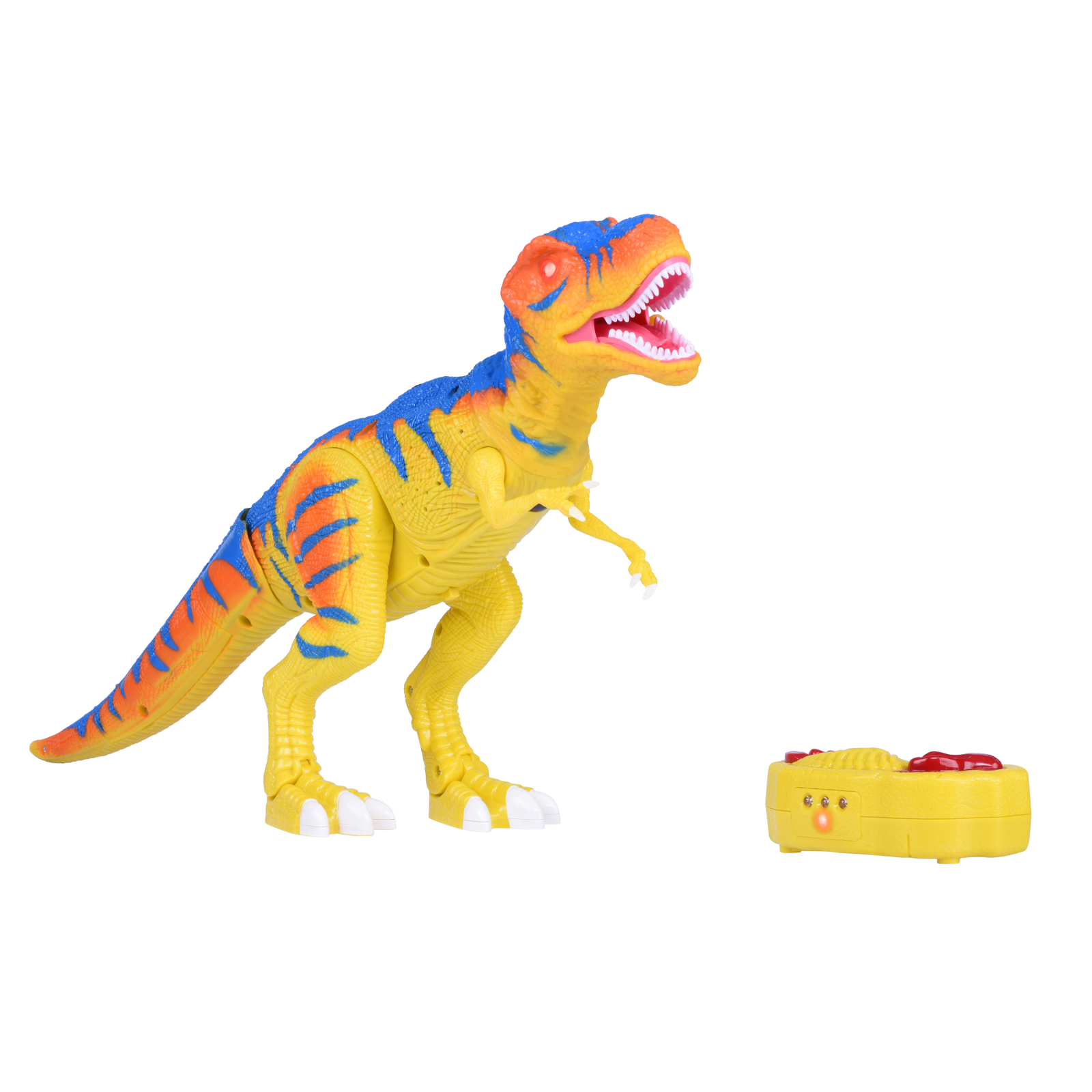 Интерактивная игрушка Same Toy Динозавр Dino World желтый со светом и звуком зеленый (RS6133BUt) изображение 2