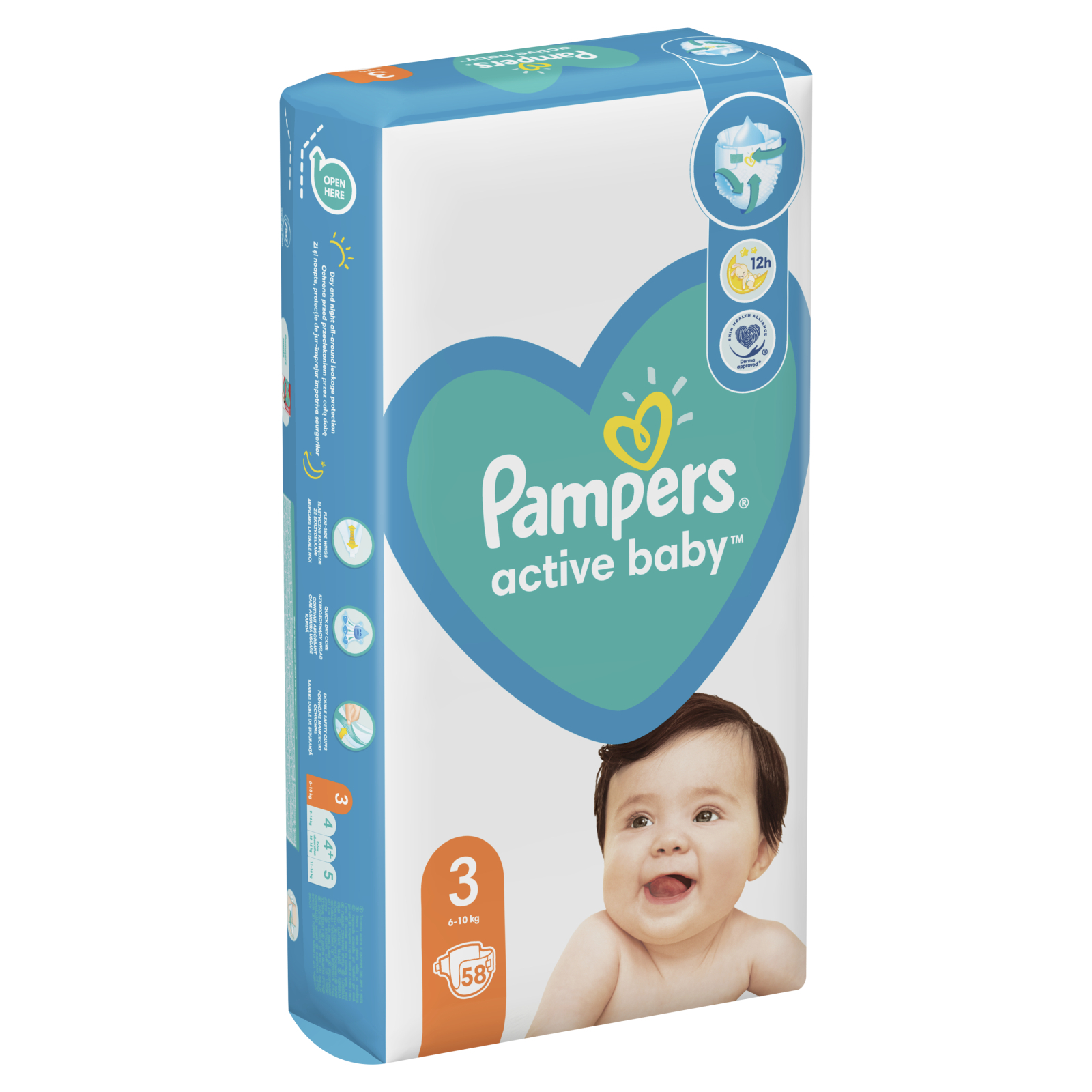 Підгузки Pampers Active Baby Розмір 3 (6-10 кг) 54 шт (8001090948977) зображення 3