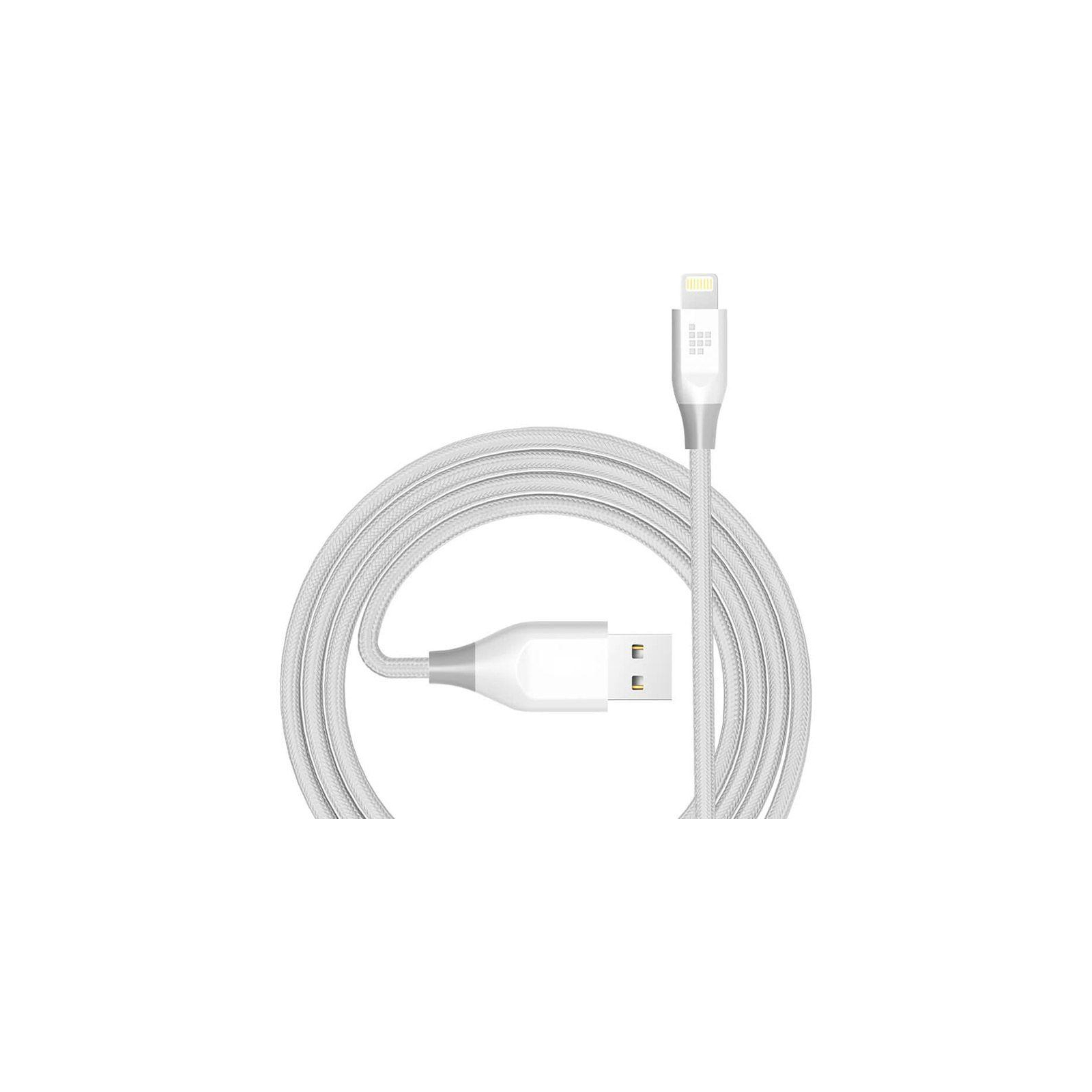 Дата кабель USB 2.0 AM to Lightning 1.2m MFi 19AWG Nylon White Tronsmart (210343)