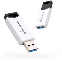 USB флеш накопитель eXceleram 64GB H2 Series White/Black USB 3.1 Gen 1 (EXU3H2W64)