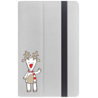Чехол для планшета Drobak 10"-10.1" олень с шарфиком (White) (446806)