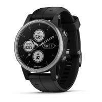 Смарт-часы Garmin Fenix 5 Plus Silver with Black Silicone (010-01988-60)