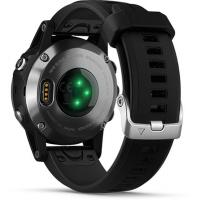 Смарт-часы Garmin Fenix 5 Plus Silver with Black Silicone (010-01988-60) изображение 3