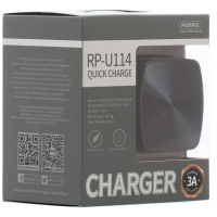 Зарядний пристрій Remax 3A Quick Charger, black (RP-U114-BLACK) зображення 4