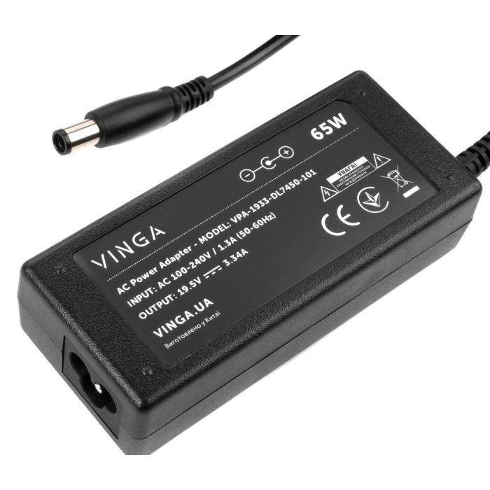 Блок питания к ноутбуку Vinga DELL 65W 19.5V 3.34A 7.4*5.0 (VPA-1933-DL7450-101) изображение 3