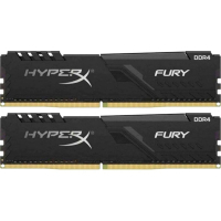 Модуль памяти для компьютера DDR4 8GB (2x4GB) 3200 MHz HyperX Fury Black Kingston Fury (ex.HyperX) (HX432C16FB3K2/8)